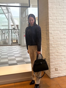 「アイテム（トートバッグ）」を使った、yurinaさん（レディース・151cm）の秋コーディネート