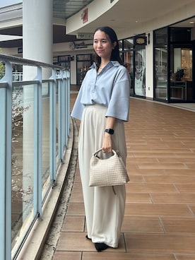 「MICO COULIER（ミコクリエ）のアイテム」を使った、yurinaさん（レディース・151cm）の春コーディネート