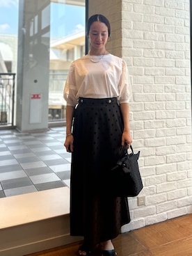 「フレアスリーブ」｜yurinaさん（レディース・151cm）の夏コーディネート