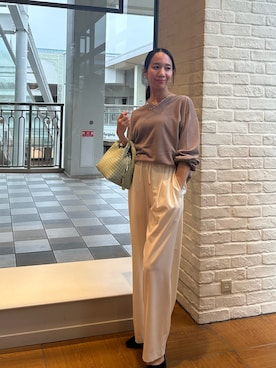 「MICO COULIER（ミコクリエ）のアイテム」を使った、yurinaさん（レディース・151cm）の春コーディネート