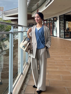 「MICO COULIER（ミコクリエ）のアイテム」を使った、yurinaさん（レディース・151cm）の春コーディネート