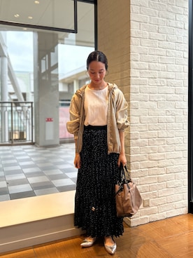 「アイテム（ブルゾン）」を使った、yurinaさん（レディース・151cm）の夏コーディネート