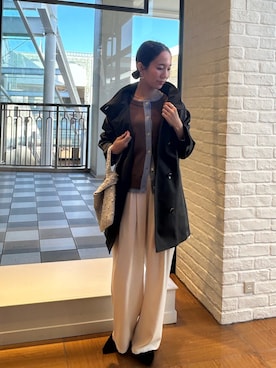 「NOLLEY’S（ノーリーズ）のアイテム」を使った、yurinaさん（レディース・151cm）の冬コーディネート