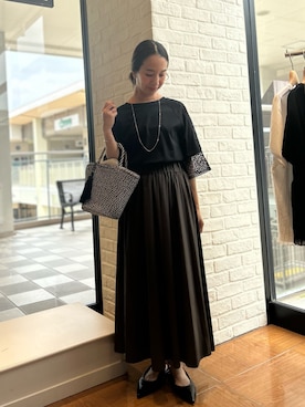 「NOLLEY'S LIGHT（ノーリーズライト）のアイテム」を使った、yurinaさん（レディース・151cm）の夏コーディネート