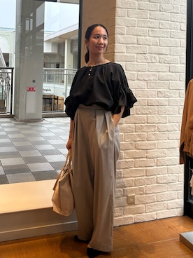 「MICO COULIER（ミコクリエ）のアイテム」を使った、yurinaさん（レディース・151cm）の春コーディネート