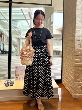 「NOLLEY'S LIGHT（ノーリーズライト）のアイテム（ワンピース/ドレス）」を使った、yurinaさん（レディース・151cm）の春コーディネート