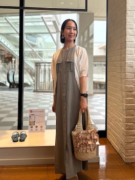 「NOLLEY'S LIGHT（ノーリーズライト）のアイテム（トップス）」を使った、yurinaさん（レディース・151cm）の夏コーディネート