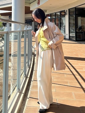 「MICO COULIER（ミコクリエ）のアイテム」を使った、yurinaさん（レディース・151cm）の春コーディネート