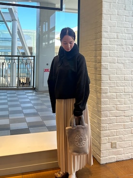 「Lisa Conte（リサコンテ）のアイテム」を使った、yurinaさん（レディース・151cm）の冬コーディネート