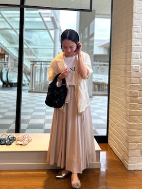 「アイテム（テーラードジャケット）」を使った、yurinaさん（レディース・151cm）の夏コーディネート