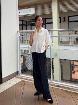 「MICO COULIER（ミコクリエ）のアイテム」を使った、yurinaさん（レディース・151cm）の夏コーディネート