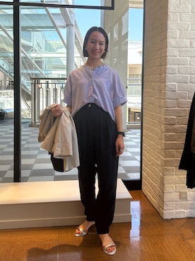 「NOLLEY'S LIGHT（ノーリーズライト）のアイテム（ジャケット/アウター）」を使った、yurinaさん（レディース・151cm）の春コーディネート