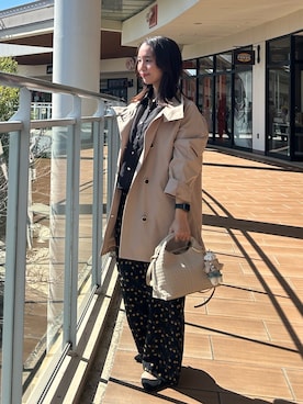 「MICO COULIER（ミコクリエ）のアイテム」を使った、yurinaさん（レディース・151cm）の春コーディネート