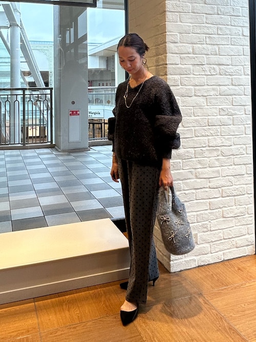 セール】ダブルフェイスシャギー2WAYプルオーバーニット（ニット