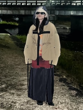 「アイテム（スカート）」を使った、_.s_otaさん（メンズ・165cm）の冬コーディネート