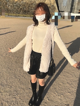 「17kg（イチナナキログラム）のアイテム」を使った、miiiirk02さん（レディース・159cm）の冬コーディネート