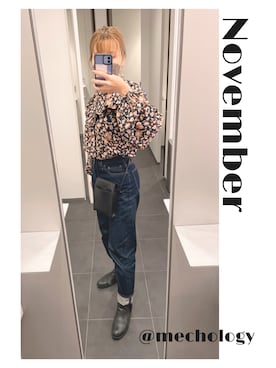 「BPQC（ビーピーキューシー）のアイテム」を使った、mechologyさん（レディース・160cm）の秋コーディネート