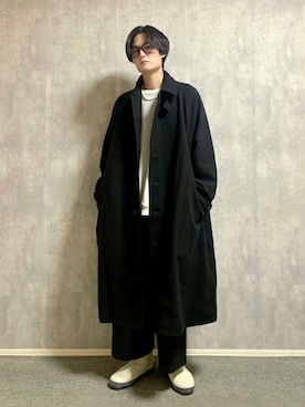 「remer（リメール）のアイテム（スウェット）」を使った、takuya miyamaさん（メンズ・172cm）の冬コーディネート