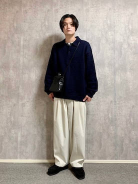 「epnok（エプノック）のアイテム（バッグ）」を使った、takuya miyamaさん（メンズ・172cm）の冬コーディネート