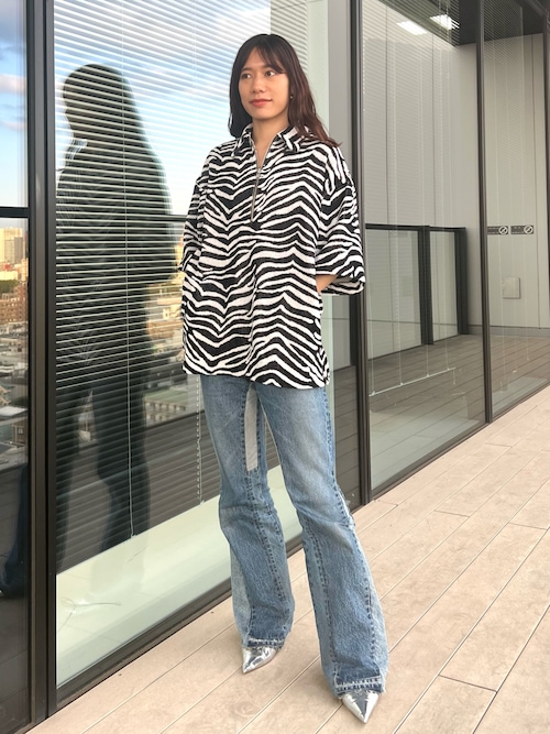 INSCRIRE/アンスクリア】Zebra Pile Pullover/ゼブラパイルプル