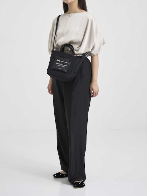 THE TOKYO/ザトウキョウ】2way Satin Blouse/2WAYサテンブラウス