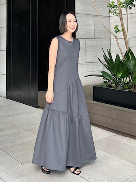 「CINOH（チノ）のアイテム（ワンピース/ドレス）」を使った、THE TOKYO STAFFさん（レディース・158cm）の春コーディネート