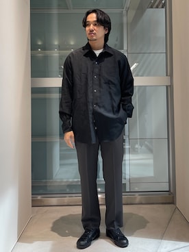 「markaware（マーカウェア）のアイテム」を使った、THE TOKYO STAFFさん（メンズ・170cm）の春コーディネート