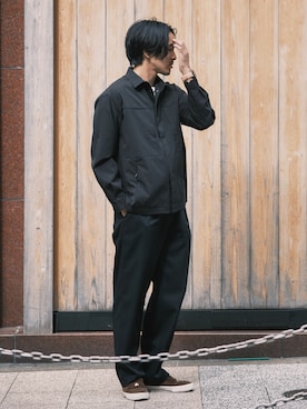 「アイテム（スラックス）」を使った、THE TOKYO STAFFさん（メンズ・170cm・30代）の秋コーディネート