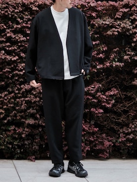 「アイテム（ノーカラージャケット）」を使った、THE TOKYO STAFFさん（メンズ・180cm）の春コーディネート