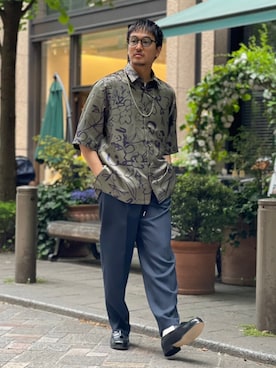 UJOH HOMME / ウジョーオム】別注 Half Sleeve Shirts/別注 ハーフ