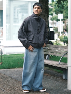 「アイテム（モッズコート）」を使った、THE TOKYO STAFFさん（メンズ・172cm・30代）の秋コーディネート