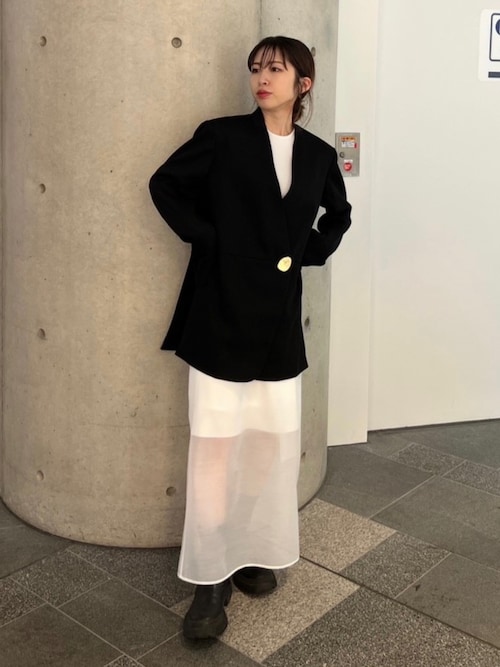 HARUNOBUMURATA ホワイト ジャケット ハルノブムラタ ホワイト ジャケット ジッパー付き HARUNOBUMURATA】の