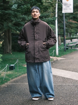 「アイテム（モッズコート）」を使った、THE TOKYO STAFFさん（メンズ・172cm・30代）の秋コーディネート