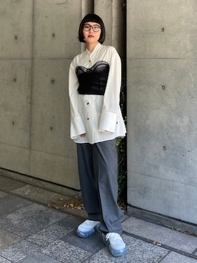 「grounds（グラウンズ）のアイテム」を使った、THE TOKYO STAFFさん（レディース・152cm）の夏コーディネート