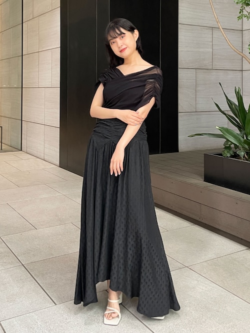 FETICO 別注 TULLE GATHERED BODYSUIT