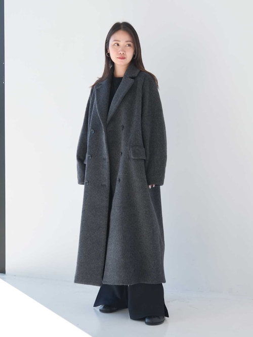 CLANE/クラネ】DOUBLE WOOL LONG COAT/ダブルウールロングコート