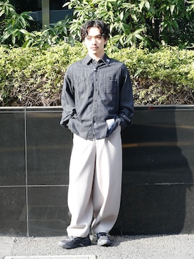 「In・stru(men-tal).（インストルメンタル）のアイテム」を使った、THE TOKYO STAFFさん（メンズ・176cm）の冬コーディネート