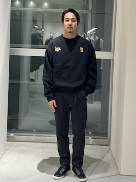 「アイテム（スラックス）」を使った、THE TOKYO STAFFさん（メンズ・172cm・30代）の冬コーディネート
