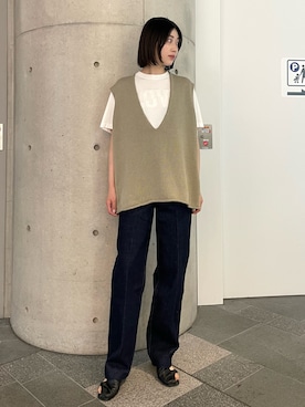「TANAKA（タナカ）のアイテム」を使った、THE TOKYO STAFFさん（レディース・170cm）の夏コーディネート
