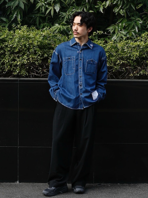 MARKAWARE】TRIPLE PLEATED WIDE TROUSERS(オーガニックウール2/80