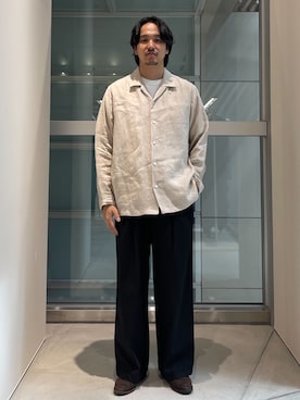 「markaware（マーカウェア）のアイテム」を使った、THE TOKYO STAFFさん（メンズ・170cm）の春コーディネート
