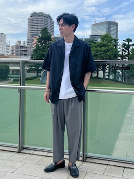 「THE PERMANENT EYE（ザパーマネントアイ）のアイテム」を使った、THE TOKYO STAFFさん（メンズ・174cm）の夏コーディネート