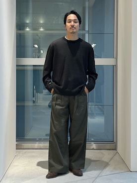 「アイテム（スラックス）」を使った、THE TOKYO STAFFさん（メンズ・172cm・30代）の秋コーディネート