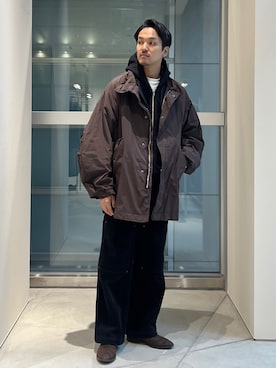 「アイテム（モッズコート）」を使った、THE TOKYO STAFFさん（メンズ・172cm）の秋コーディネート