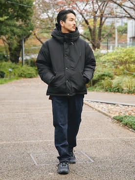 「アイテム（ダウンジャケット/コート）」を使った、THE TOKYO STAFFさん（メンズ・172cm）の秋コーディネート