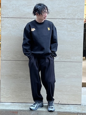 「アイテム（スウェット）」を使った、THE TOKYO STAFFさん（メンズ・170cm・30代）の冬コーディネート