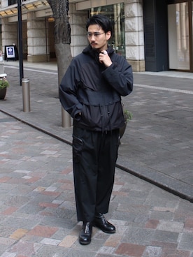 「WHITE MOUNTAINEERING（ホワイトマウンテニアリング）のアイテム」を使った、THE TOKYO STAFFさん（メンズ・173cm）の春コーディネート