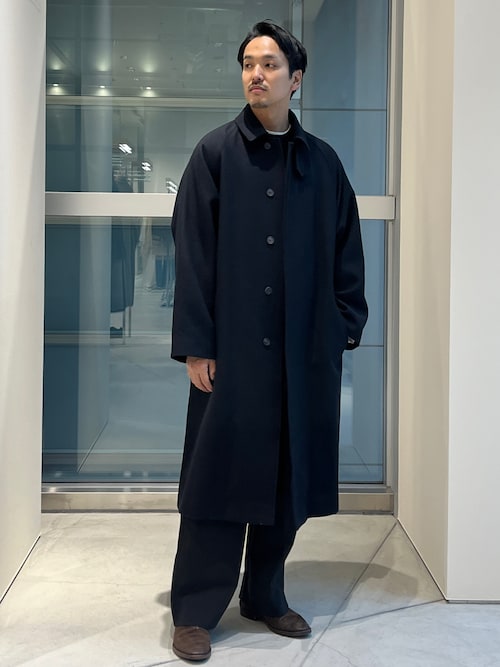 ATON / エイトン】別注 SUPER 160S DOUBLE SAXONY BALMACAAN COAT 2