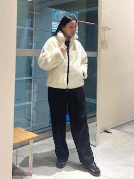 「TATRAS（タトラス）のアイテム（ジャケット/アウター）」を使った、THE TOKYO STAFFさん（レディース・168cm）の冬コーディネート
