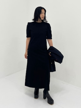 「CINOH（チノ）のアイテム（ワンピース/ドレス）」を使った、THE TOKYO STAFFさん（レディース・157cm）の秋コーディネート